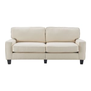Serta 78 inch Cream Two-Cushion Sofa